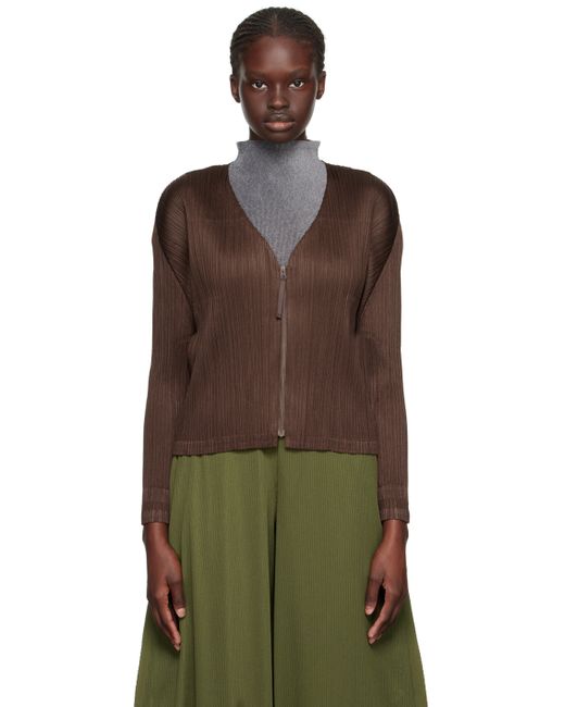 Pleats Please By Issey Miyake Monthly Colors September Cardigan