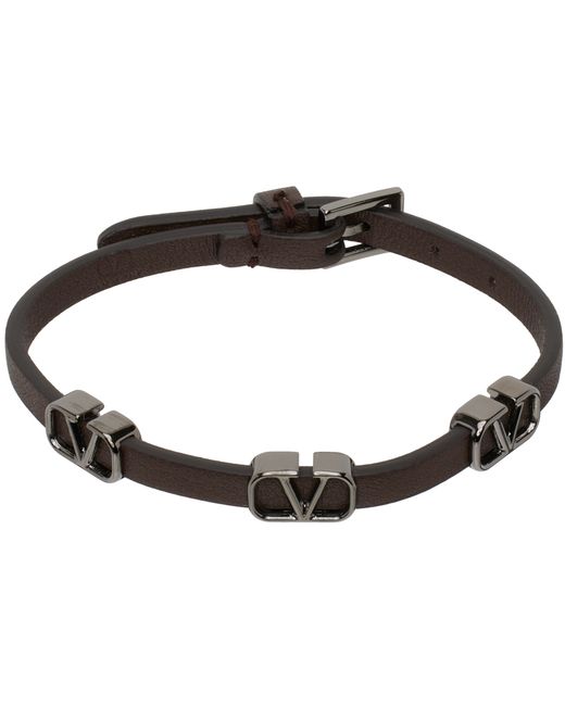 Valentino Garavani VLogo Signature Leather Bracelet