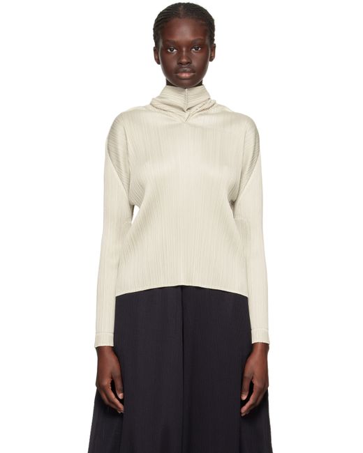 Pleats Please By Issey Miyake Monthly Colors September Hooded Blouse