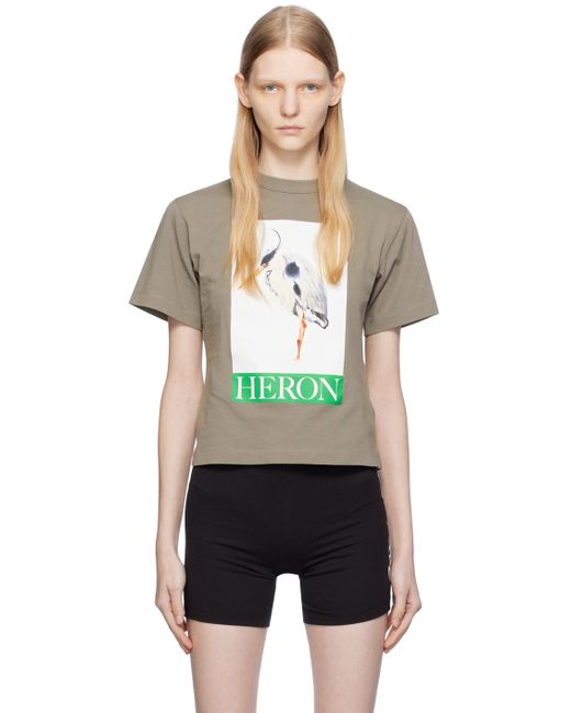 Heron Preston Gray Graphic T-Shirt