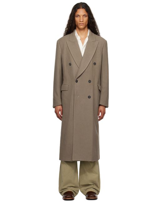 Our Legacy Taupe Extended Whale Coat