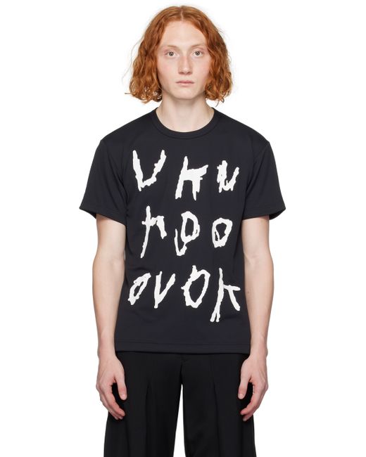 Comme Des Garçons Homme Plus Black Printed T-Shirt