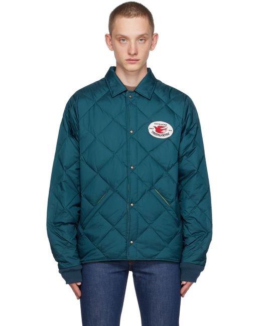 thisisneverthat Navy Quilted Down Jacket