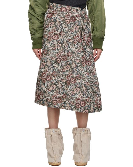 Bless Floral Midi Skirt