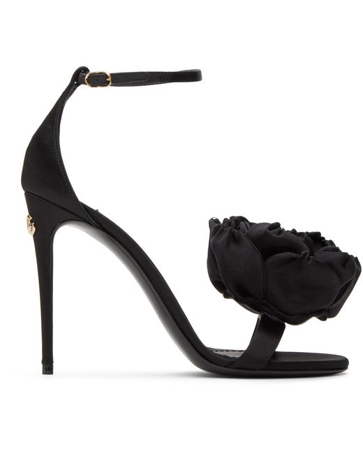 Dolce & Gabbana Floral Heeled Sandals