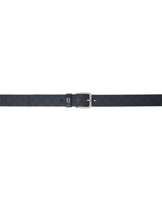 Gucci Navy GG Belt