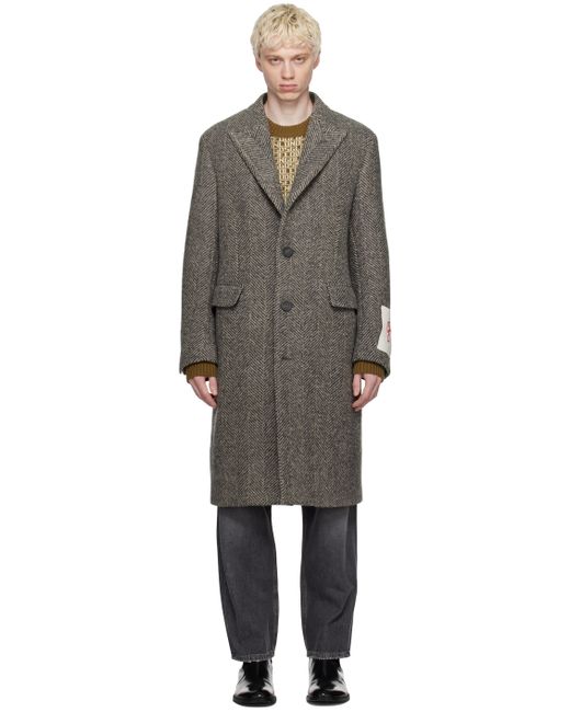 Golden Goose Gray Single-Breasted Coat