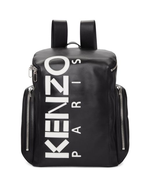 Kenzo Leather Logo Backpack