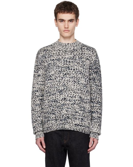 A.P.C. . Navy Off-White JW Anderson Edition Noah Sweater