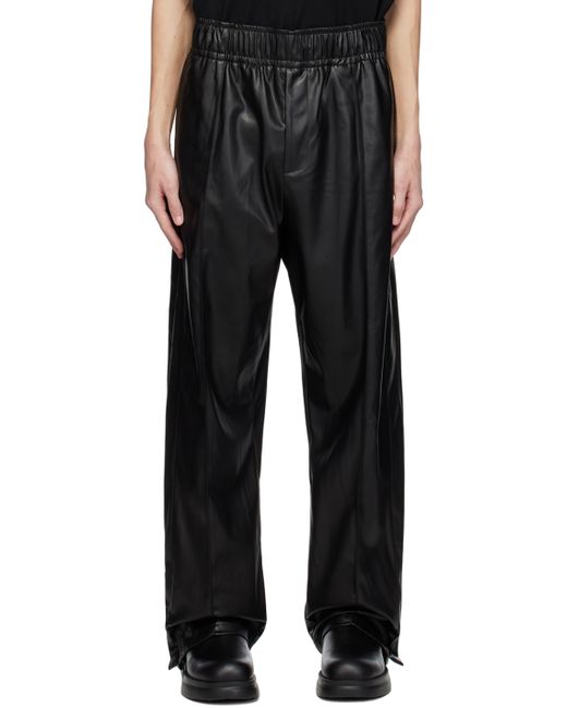 Wooyoungmi Drawstring Faux-Leather Trousers