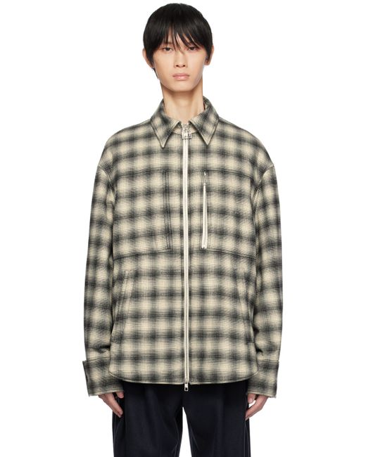 Wooyoungmi Black Off Check Jacket