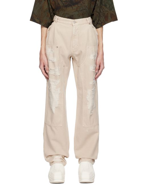 1017 Alyx 9Sm Beige Destroyed Trousers