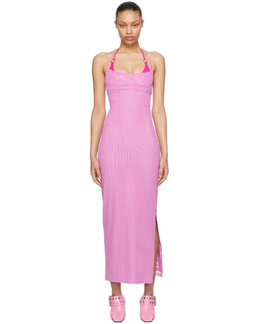 Miaou Exclusive Pink Thais Maxi Dress