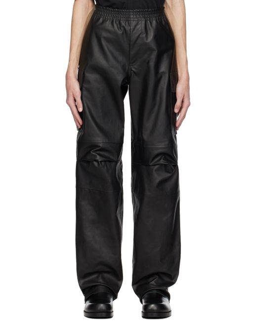 1017 Alyx 9Sm Pleated Leather Cargo Pants