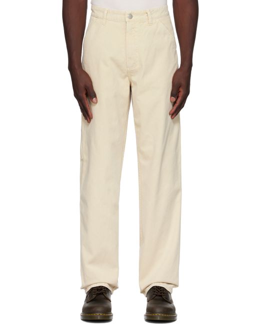 Awake Ny Beige Embroidered Trousers