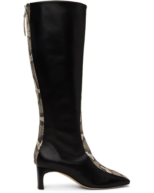 Aeyde Black Off-White Morgane Boots