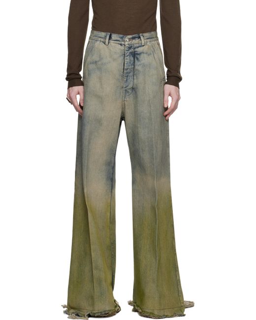 Rick Owens Off Yellow Tailored Belas Jeans