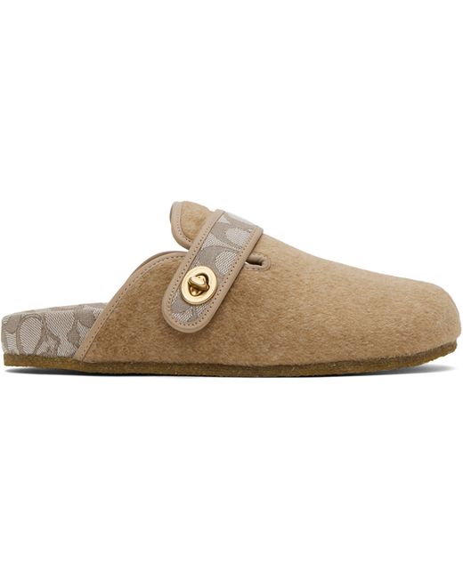 Coach Taupe Signature Loafers