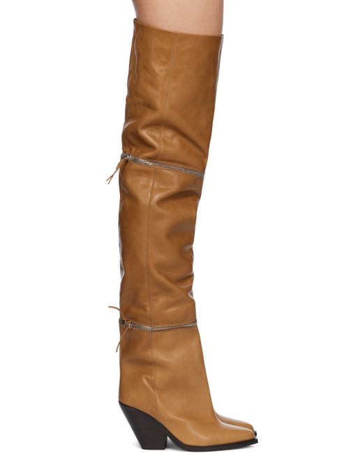 Isabel Marant Tan Lelodie Tall Boots