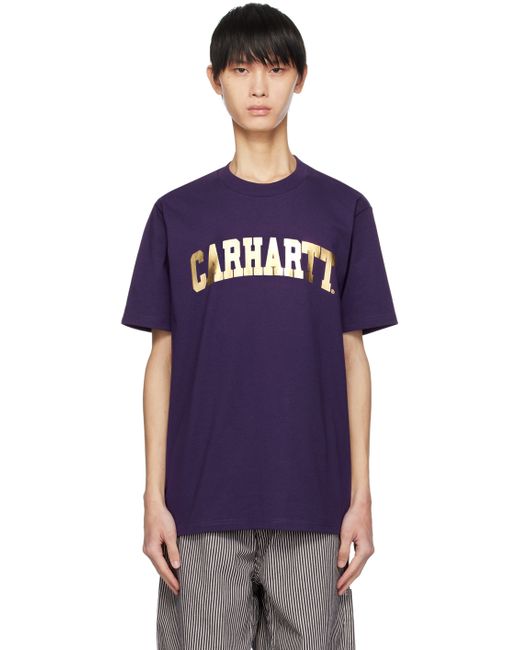 Carhartt Work In Progress Purple University T-Shirt