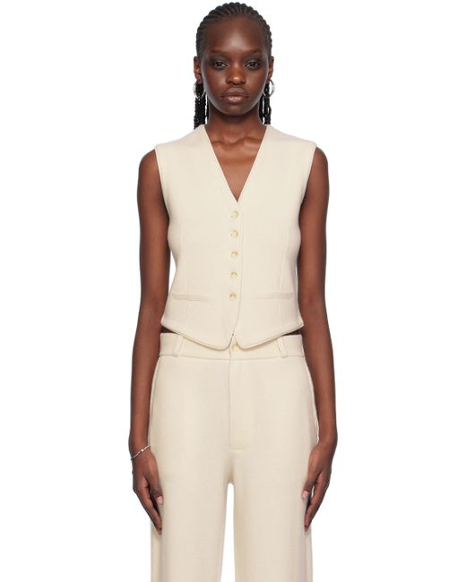 Guest in Residence Off-White Tailored Vest
