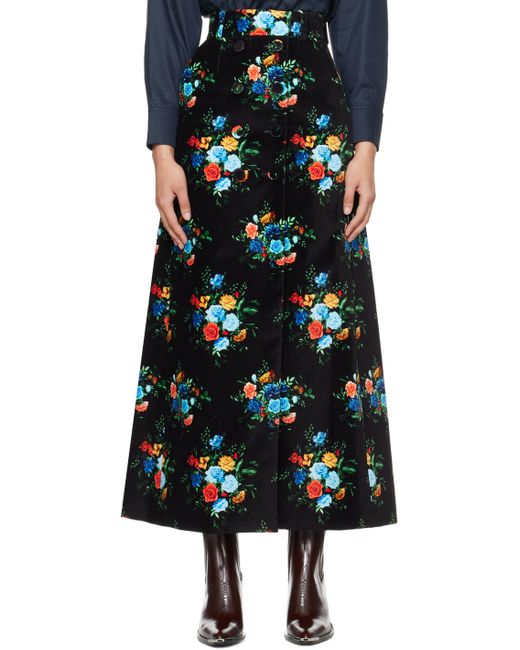 Rabanne Floral Maxi Skirt