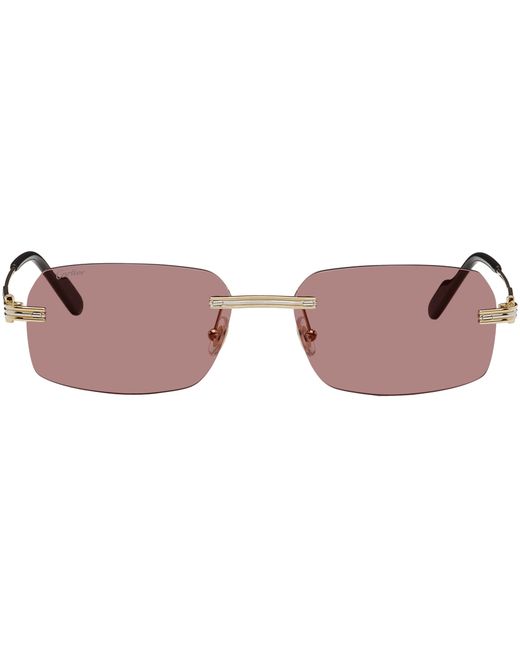 Cartier Gold Square Sunglasses