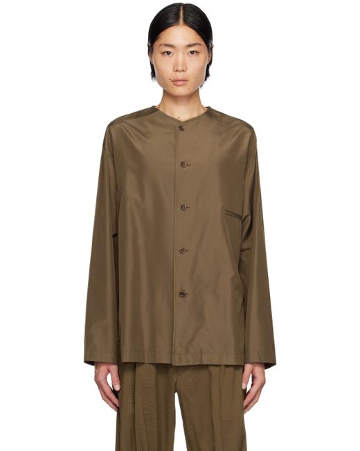 Lemaire Collarless Relaxed Shirt