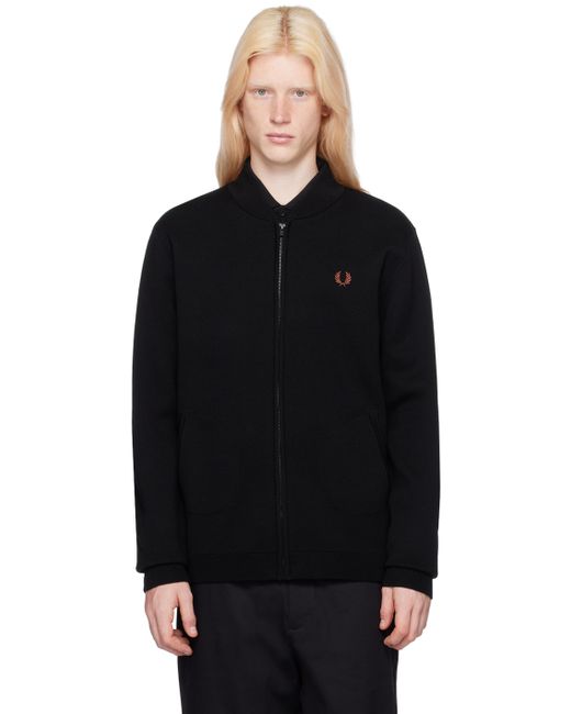 Fred Perry Embroidered Cardigan