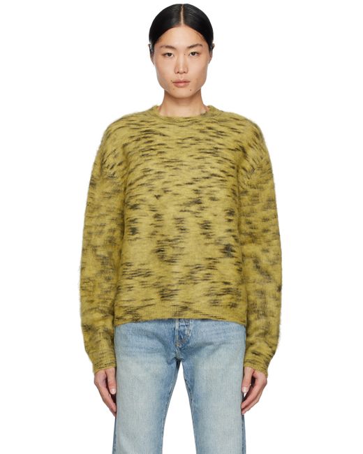 Re/Done Yellow Hyena Sweater