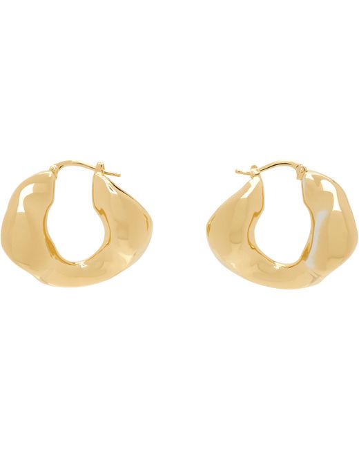 Jil Sander Gold Hoop Earrings