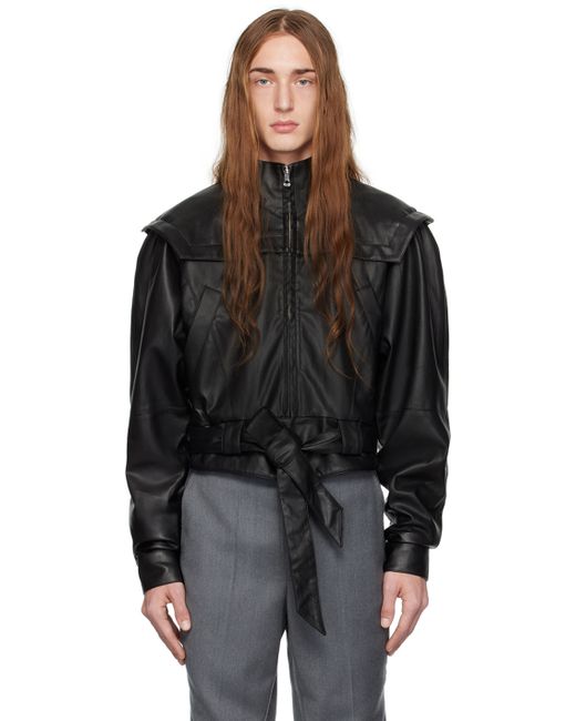 Situationist Zip Faux-Leather Jacket