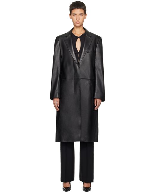 Helmut Lang Tailored Leather Coat