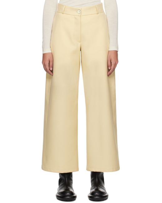 Jil Sander Yellow Relaxed-Fit Trousers
