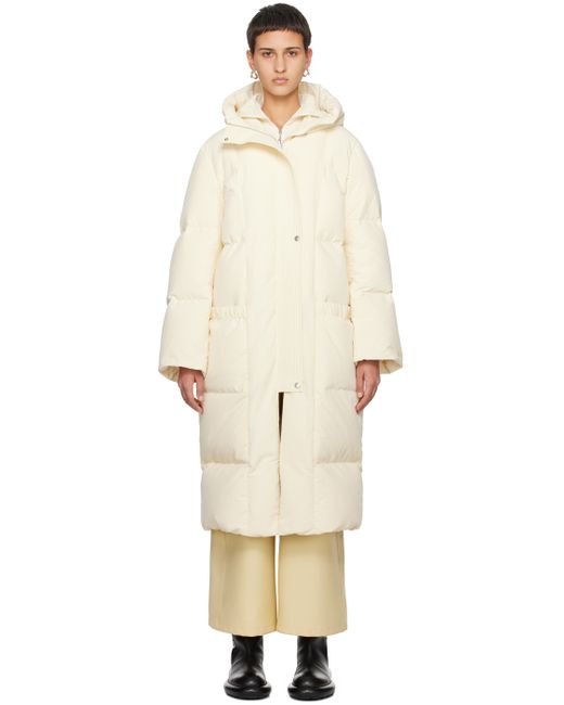 Jil Sander Yellow Quilted Down Coat