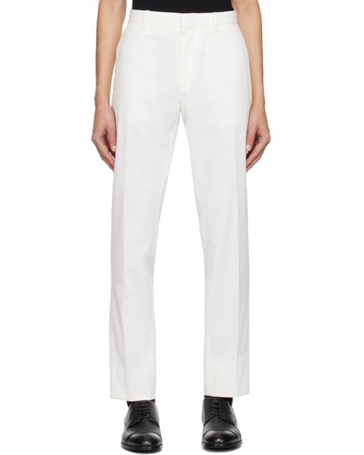 Z Zegna Off Slim-Fit Trousers