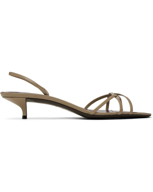 The Row Taupe Harlow 35 Heeled Sandals