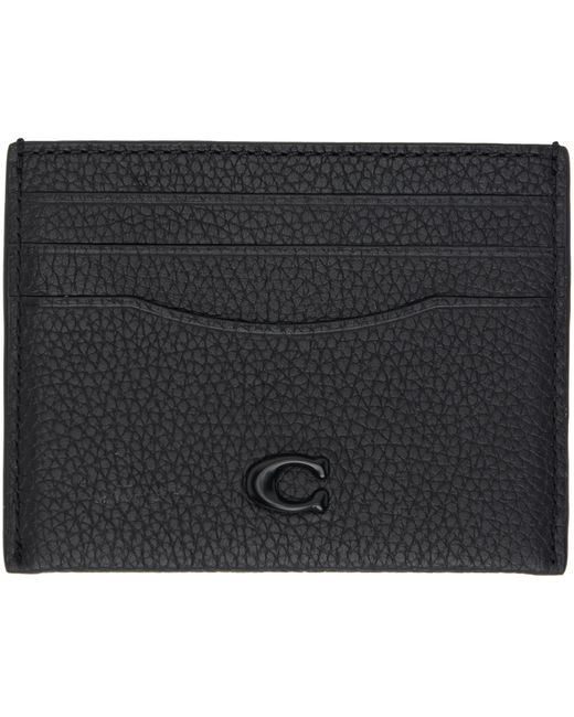 Coach Pebble Grained Card Holder
