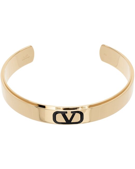 Valentino Garavani Gold VLogo Signature Cuff Bracelet