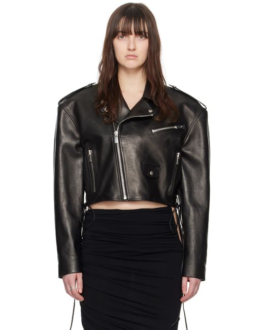 Magda Butrym Cropped Leather Jacket