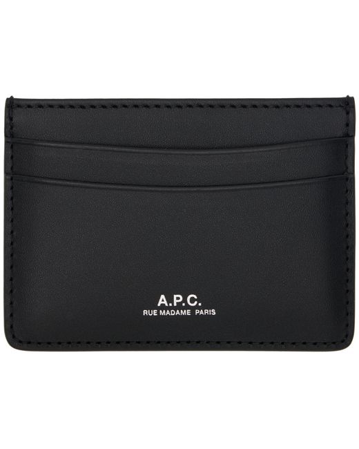 A.P.C. . Navy André Card Holder