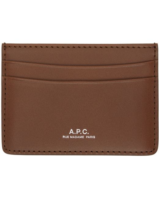 A.P.C. . Tan André Card Holder