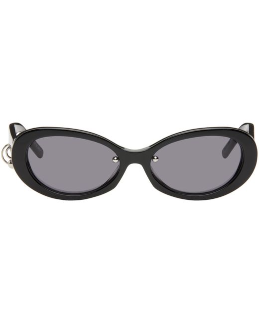 Justine Clenquet Exclusive Black Sunglasses
