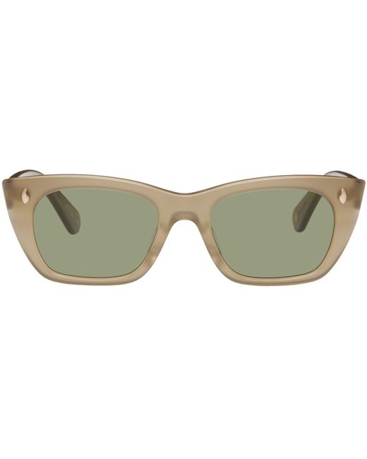 Garrett Leight Taupe Webster Sunglasses