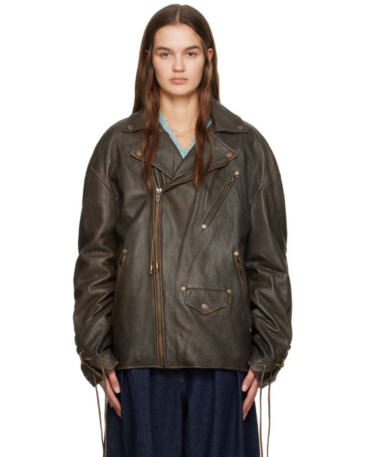 Acne Studios Laced Leather Jacket