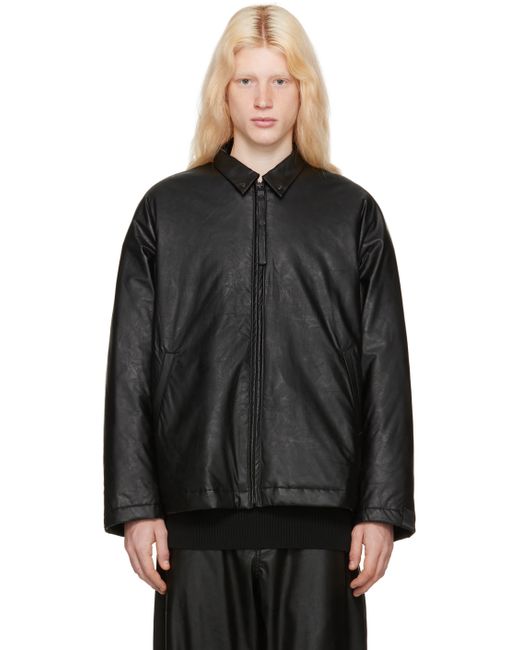 N.Hoolywood Darted Faux-Leather Jacket