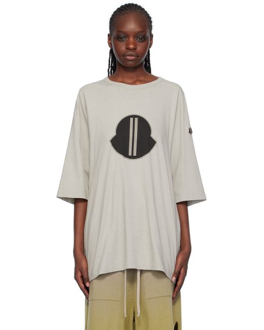 Rick Owens Taupe Moncler Edition Level T-Shirt