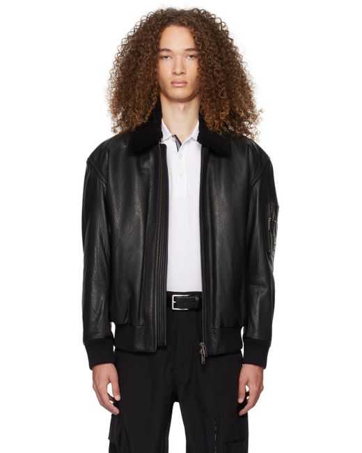 Boss Zip Leather Jacket