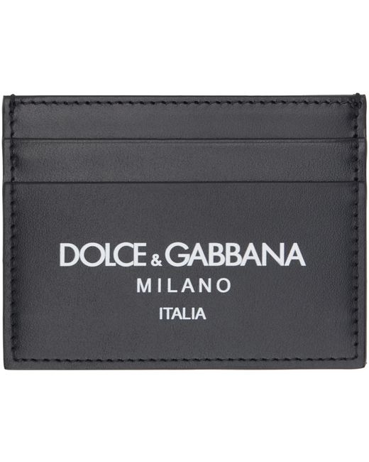 Dolce & Gabbana Calfskin Logo Card Holder