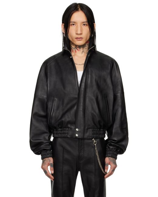 Lu'U Dan Raglan Leather Jacket